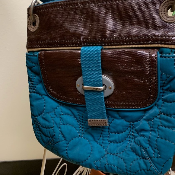 Fossil turquoise Crossbody purse bag - Picture 4 of 13